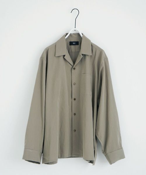 VU.ヴウ.open shirt vu-a23-s04[GREIGE]