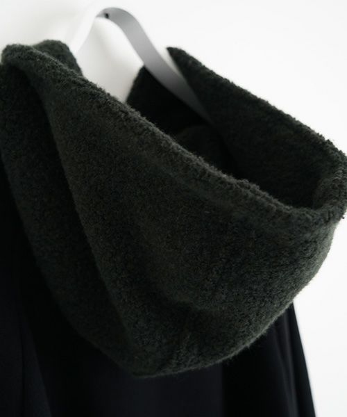 VU ballon over boa hoody vu-a23-t06[BLACK×MOSS GREEN]