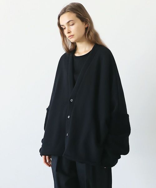 VU.ヴウ.boa sweat cardigan vu-a23-t07[BLACK]