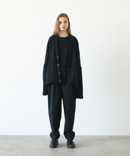 VU.ヴウ.boa sweat cardigan vu-a23-t07[BLACK]