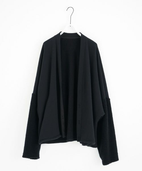 VU.ヴウ.boa sweat cardigan vu-a23-t07[BLACK]