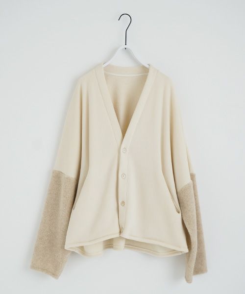 VU.ヴウ.boa sweat cardigan vu-a23-t07[OFF WHITE]