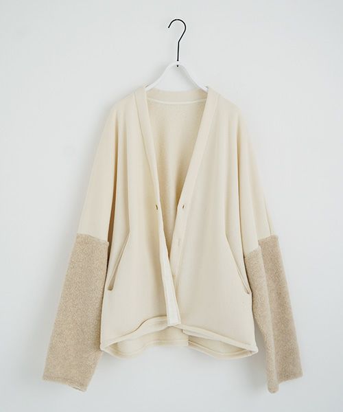 VU.ヴウ.boa sweat cardigan vu-a23-t07[OFF WHITE]