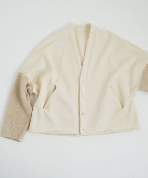VU.ヴウ.boa sweat cardigan vu-a23-t07[OFF WHITE]