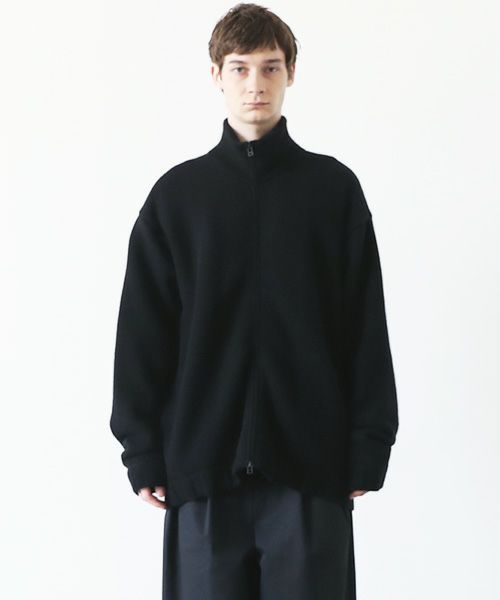 VU.ヴウ.zip knit cardigan vu-a23-k23[BLACK]