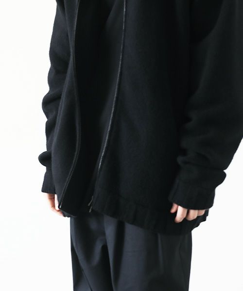 VU.ヴウ.zip knit cardigan vu-a23-k23[BLACK]