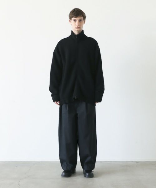 VU.ヴウ.zip knit cardigan vu-a23-k23[BLACK]