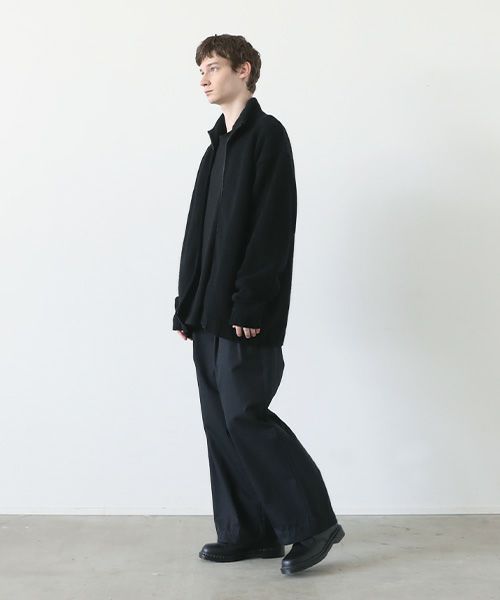 VU.ヴウ.zip knit cardigan vu-a23-k23[BLACK]