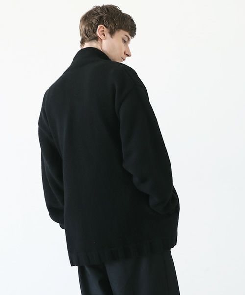VU.ヴウ.zip knit cardigan vu-a23-k23[BLACK]