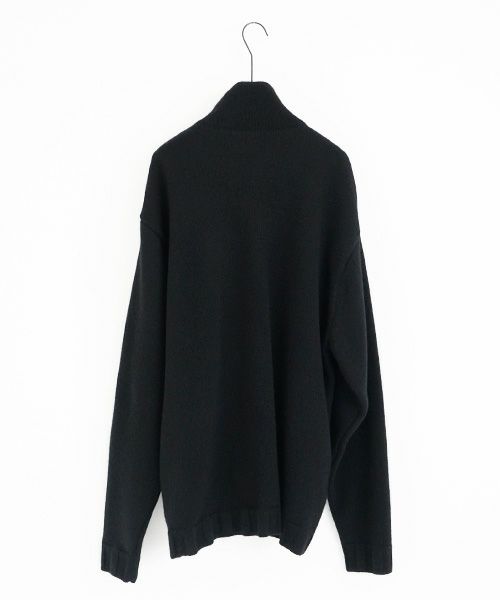 VU.ヴウ.zip knit cardigan vu-a23-k23[BLACK]