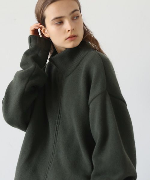 VU.ヴウ.zip knit cardigan vu-a23-k23[OLIVE]