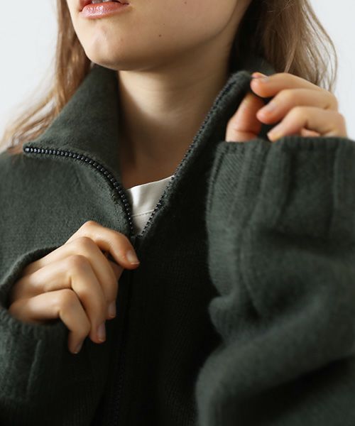 VU.ヴウ.zip knit cardigan vu-a23-k23[OLIVE]