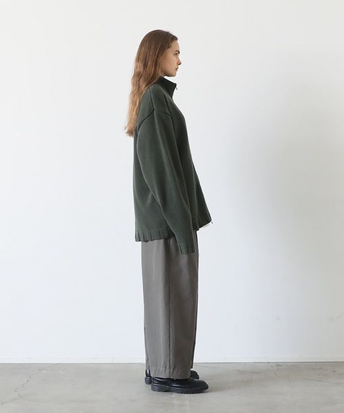 VU.ヴウ.zip knit cardigan vu-a23-k23[OLIVE]