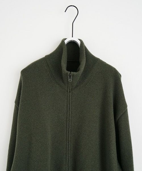 VU.ヴウ.zip knit cardigan vu-a23-k23[OLIVE]