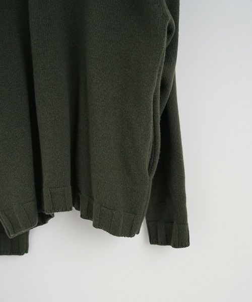 VU.ヴウ.zip knit cardigan vu-a23-k23[OLIVE]