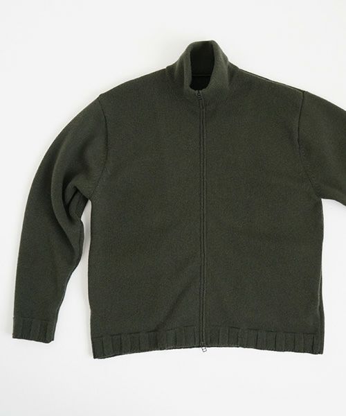 VU.ヴウ.zip knit cardigan vu-a23-k23[OLIVE]