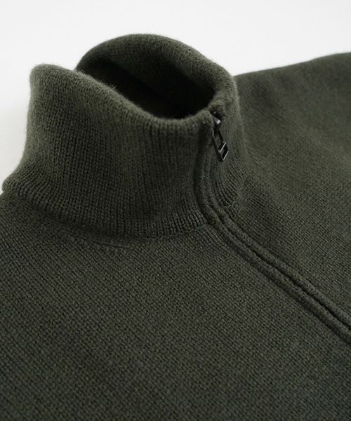 VU.ヴウ.zip knit cardigan vu-a23-k23[OLIVE]