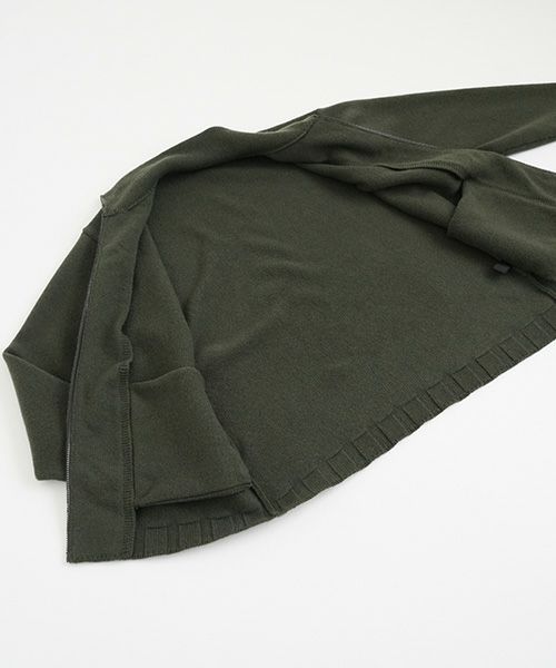 VU.ヴウ.zip knit cardigan vu-a23-k23[OLIVE]