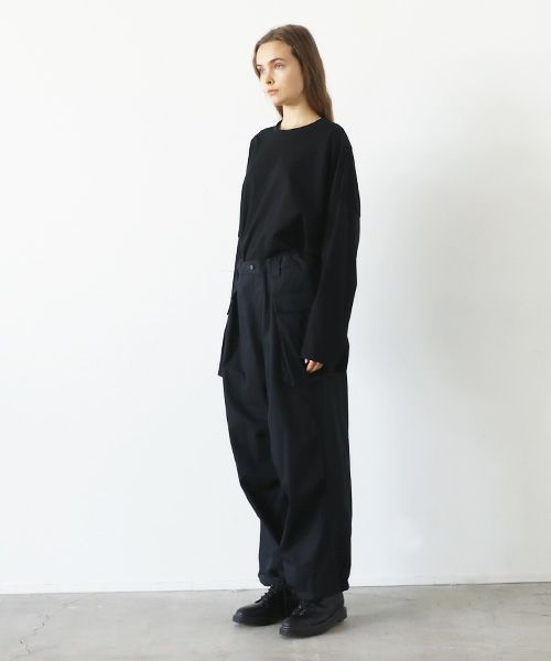 VU.ヴウ.flight pants-FINX COTTON vu-a23-p08[BLACK]