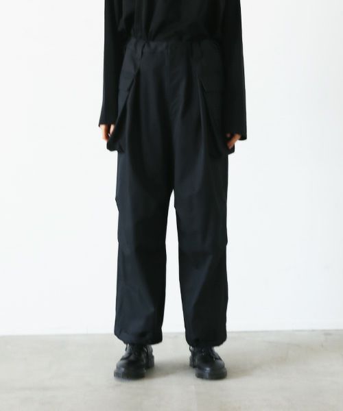 VU.ヴウ.flight pants-FINX COTTON vu-a23-p08[BLACK]