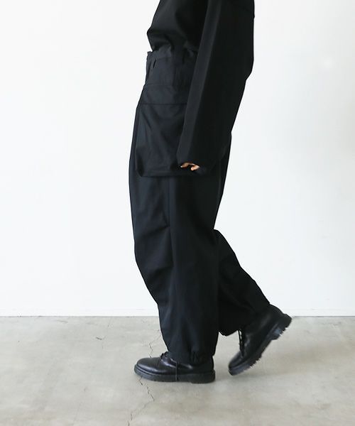 VU.ヴウ.flight pants-FINX COTTON vu-a23-p08[BLACK]