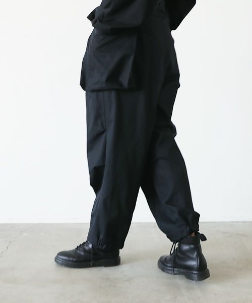 VU.ヴウ.flight pants-FINX COTTON vu-a23-p08[BLACK]