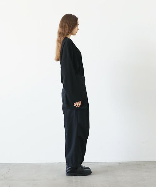 VU.ヴウ.flight pants-FINX COTTON vu-a23-p08[BLACK]