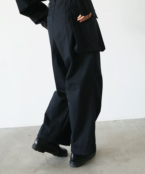VU.ヴウ.flight pants-FINX COTTON vu-a23-p08[BLACK]