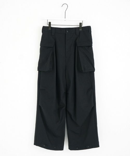 VU.ヴウ.flight pants-FINX COTTON vu-a23-p08[BLACK]