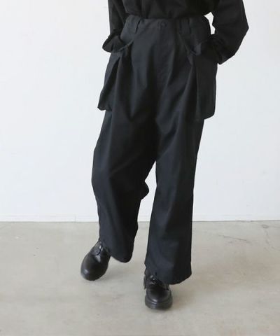 VU<br>ヴウ<br>flight pants-FINX COTTON vu-a23-p08[BLACK]