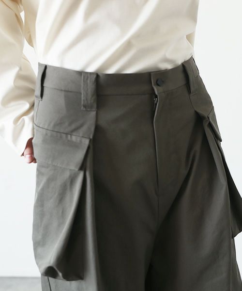 VU.ヴウ.flight pants-FINX COTTON vu-a23-p08[DARK KHAKI]