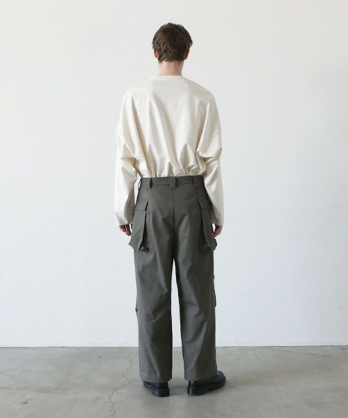 VU.ヴウ.flight pants-FINX COTTON vu-a23-p08[DARK KHAKI]