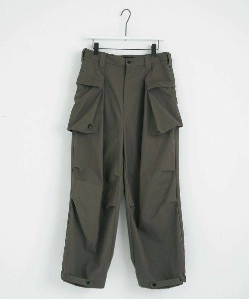 VU.ヴウ.flight pants-FINX COTTON vu-a23-p08[DARK KHAKI]