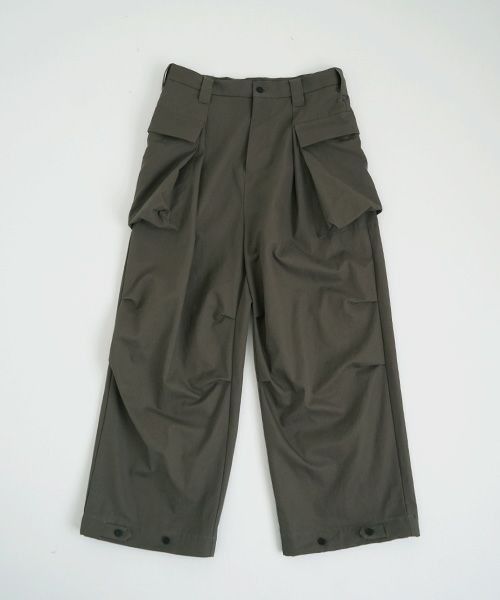 VU.ヴウ.flight pants-FINX COTTON vu-a23-p08[DARK KHAKI]
