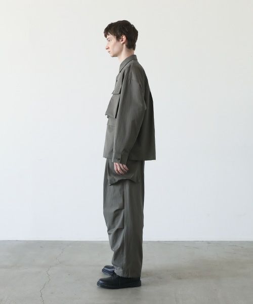 flight pants-FINX COTTON vu-a23-p08[DARK KHAKI]
