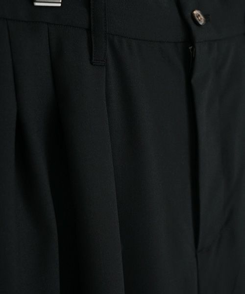 VU.ヴウ.tapered pants-FINX COTTON vu-a23-p10[BLACK]