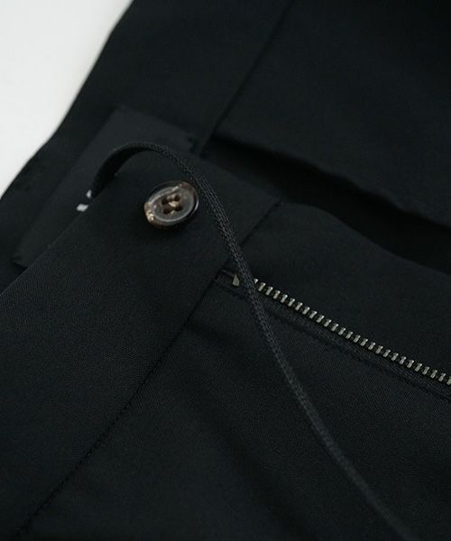 VU.ヴウ.tapered pants-FINX COTTON vu-a23-p10[BLACK]