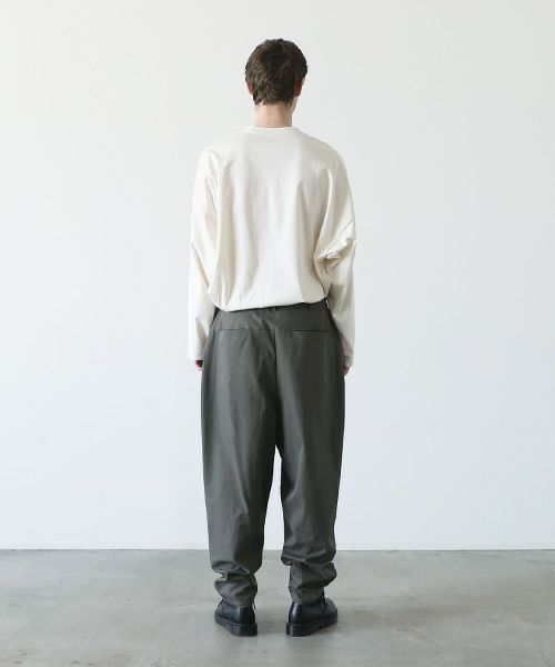 VU.ヴウ.tapered pants-FINX COTTON vu-a23-p10[DARK KHAKI]