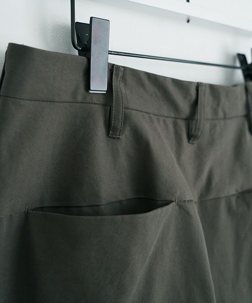 VU.ヴウ.tapered pants-FINX COTTON vu-a23-p10[DARK KHAKI]