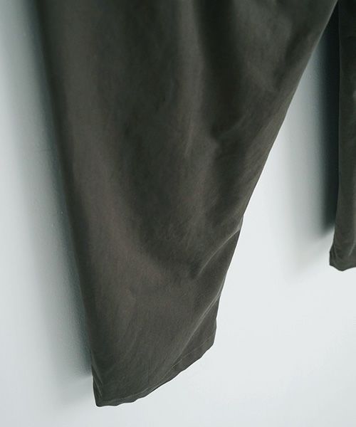 VU.ヴウ.tapered pants-FINX COTTON vu-a23-p10[DARK KHAKI]