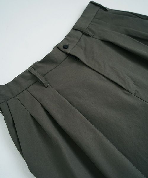 VU.ヴウ.tapered pants-FINX COTTON vu-a23-p10[DARK KHAKI]