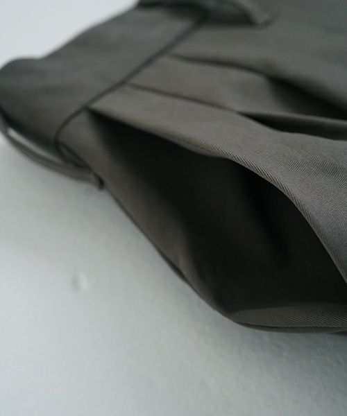 tapered pants-FINX COTTON vu-a23-p10[DARK KHAKI]