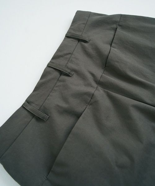 tapered pants-FINX COTTON vu-a23-p10[DARK KHAKI]