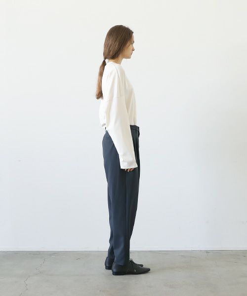 VU.ヴウ.narrow tapered pants vu-a23-p12[MOSS DARK GRAY]
