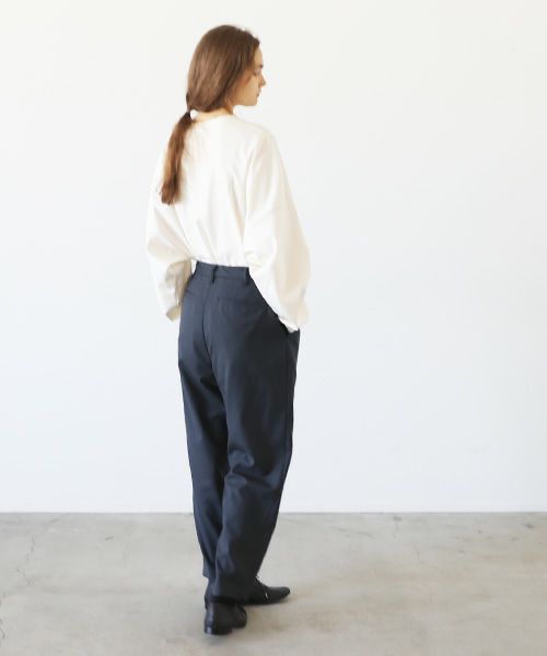 VU.ヴウ.narrow tapered pants vu-a23-p12[MOSS DARK GRAY]