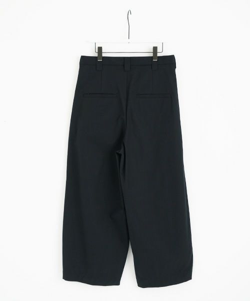 VU.ヴウ.knee wide pants-FINX COTTON vu-a23-p13[BLACK]