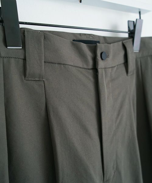 VU.ヴウ.knee wide pants-FINX COTTON vu-a23-p13[DARK KHAKI]