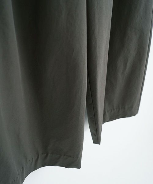 VU.ヴウ.knee wide pants-FINX COTTON vu-a23-p13[DARK KHAKI]