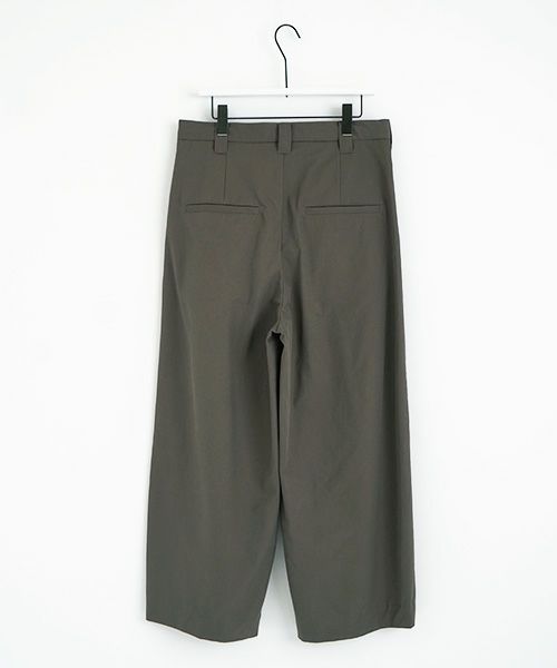 VU.ヴウ.knee wide pants-FINX COTTON vu-a23-p13[DARK KHAKI]