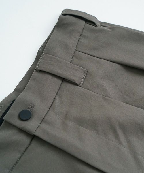 VU.ヴウ.knee wide pants-FINX COTTON vu-a23-p13[DARK KHAKI]